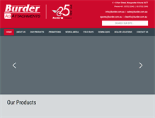 Tablet Screenshot of burder.com.au
